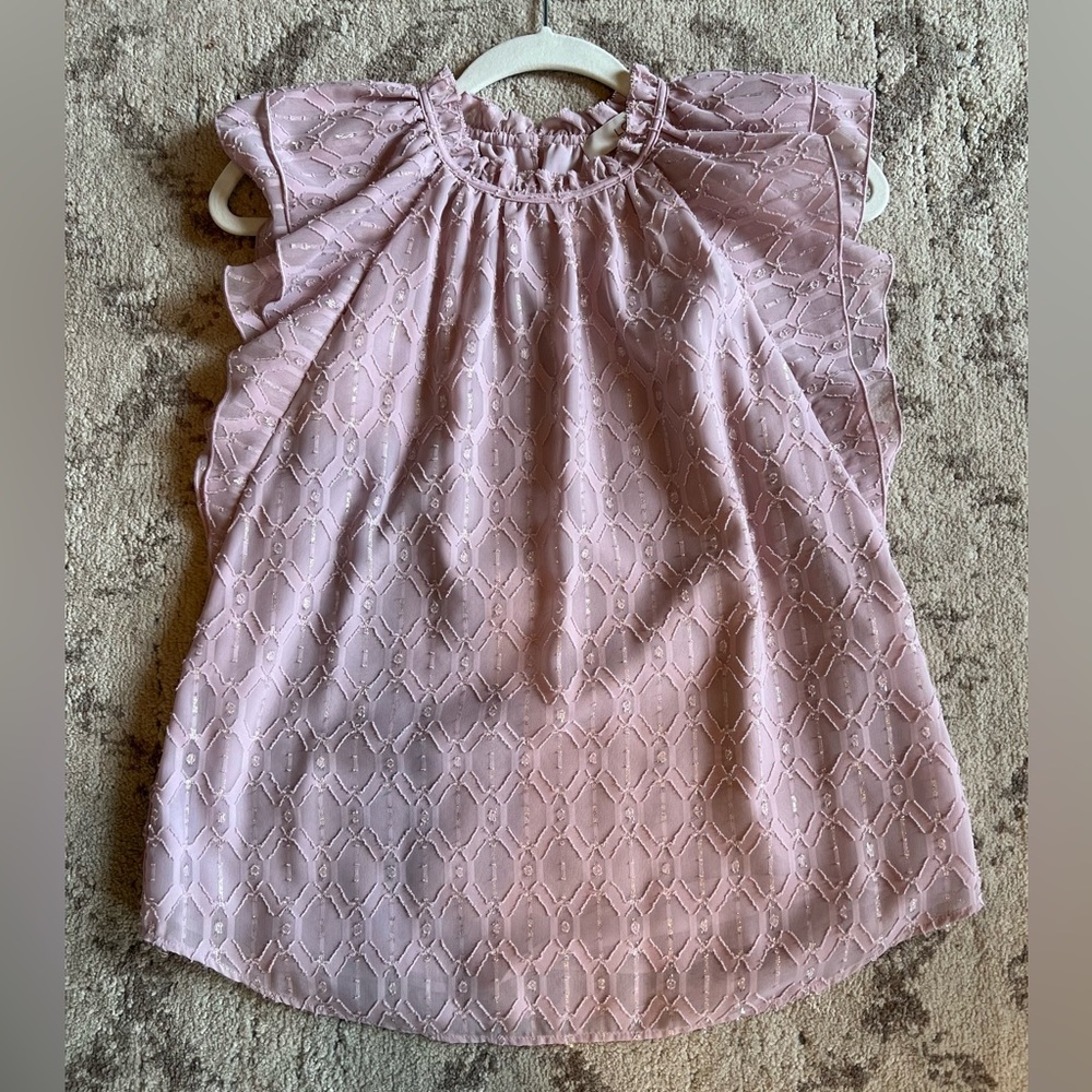 Loft Petite ruffle sleeve blouse